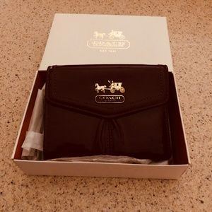 Coach Madison patent leather wallet